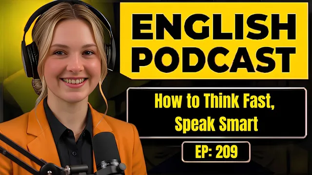 English Podcast For Learning English | How to Think Fast, Speak Smart | Easy English Podcast