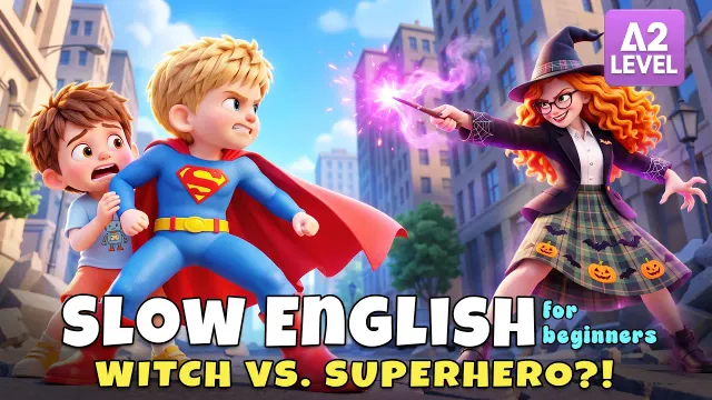 Superman Saved Leo From a Witch... Was It REAL?! I Slow English Story (A2)