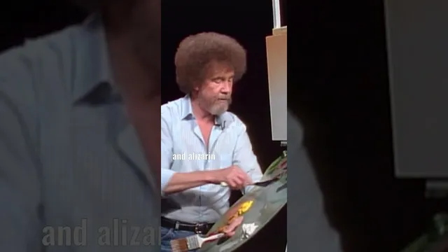 Bob Ross paints a basic background #bobross #art #painting #asmr #paintlikebobross