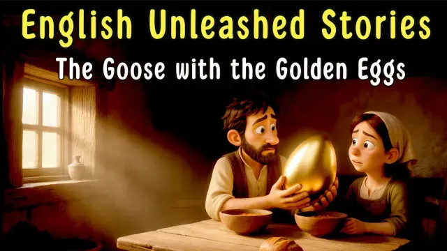 Learn English with Stories | The Goose That Laid the Golden Eggs | Easy English A2-B1
