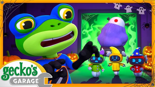 Gecko Vs Evil Cleaning Robot | Gecko's Garage | Trucks For Children | Halloween Cartoons For Kids