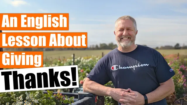 Let's Learn English! How to Talk About Things You're Thankful For! 🍁