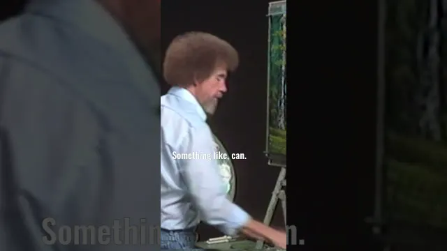 Bob Ross adds ANOTHER huge tree to his painting #paintlikebobross #bobross #asmr #oilpainting #paint