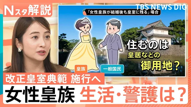 賛否呼ぶ「改正皇室典範」施行へ 女性皇族“皇室に残ったら”生活・警護どうなる？「養子」現実味は【Nスタ解説】｜TBS NEWS DIG