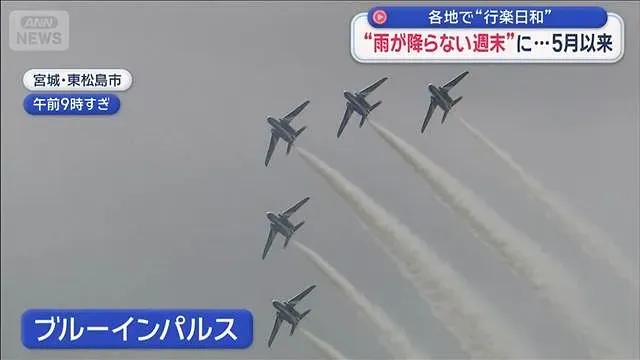5月以来の“雨が降らない週末”　各地で行楽日和【スーパーJチャンネル】(2026年10月4日)