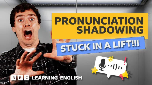👄 Shadow English pronunciation in a lift with George! Pronunciation Shadowing
