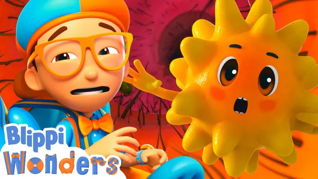Bless You, Blippi 🤧 Why Do People Sneeze? Health Facts for Kids | Blippi Cartoons for Kids