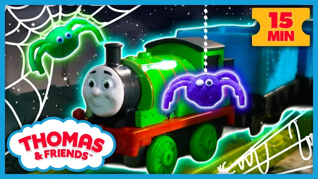 🕷️🦉 Will Percy Find the Lost Spiders? | Thomas & Friends | 15 Min | Stories for Kids!
