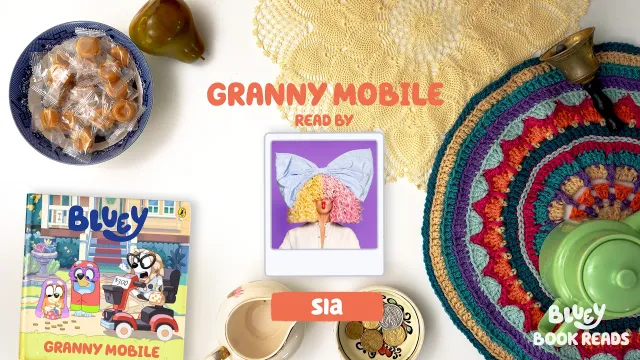 Granny Mobile Bluey Book Read Aloud by Sia 👵 | Bluey Book Reads 💙 | Bluey