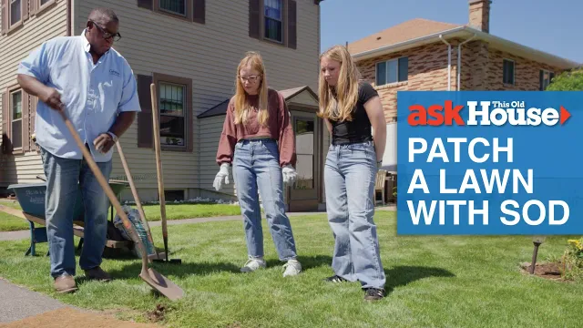 How to Patch a Lawn with Sod | Ask This Old House