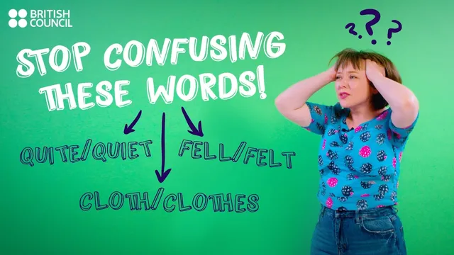 Stop confusing these English words – a Mini English Lesson