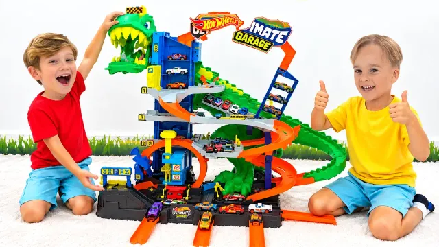 Vlad and Niki - New Hot Wheels toy car playsets | Let’s Race