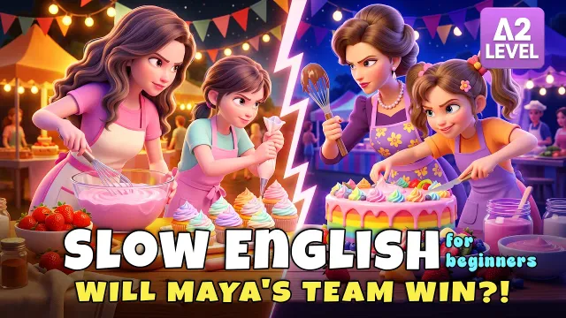 The Chocolate Cooking Battle Got Out of Control! I Slow English Listening for Beginners (A1–A2)