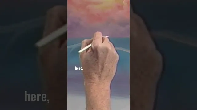 Bob Ross paints a wave #paintlikebobross #art #bobross