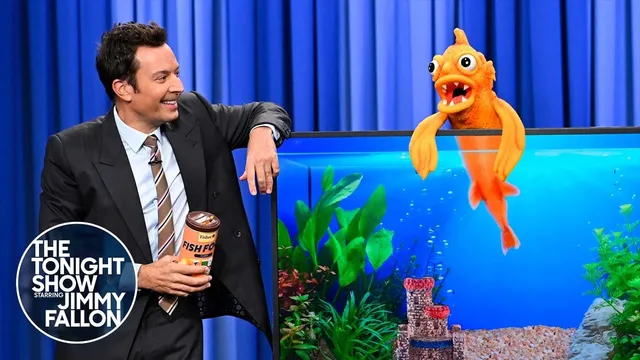 Jimmy Feeds the Tonight Show's Pet Fish | The Tonight Show Starring Jimmy Fallon