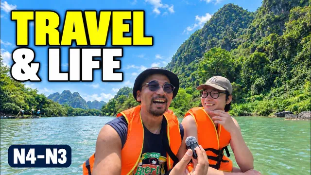 Easy Japanese Conversation on a Boat in Vietnam (N4–N3)