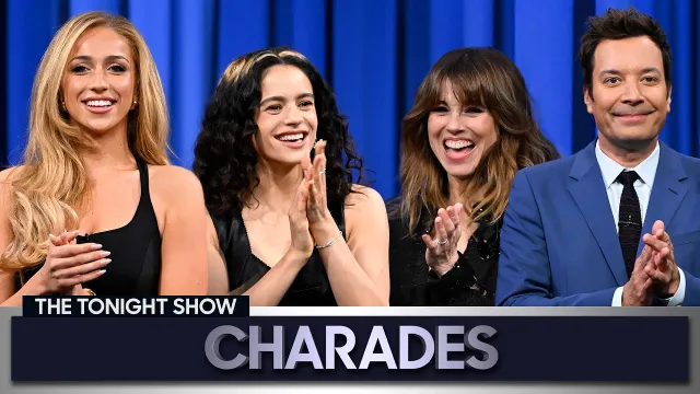 Charades with ROSALÍA, Linda Cardellini and Tate McRae | The Tonight Show Starring Jimmy Fallon