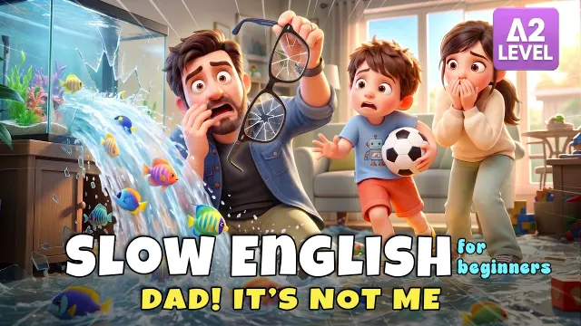 Leo Broke Dad’s Glasses With a Soccer Ball?! I Slow English Listening Story (A2)
