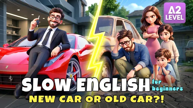 Did Ethan Become a Billionaire With a Luxury Car?! I Slow English Listening Story (A2)