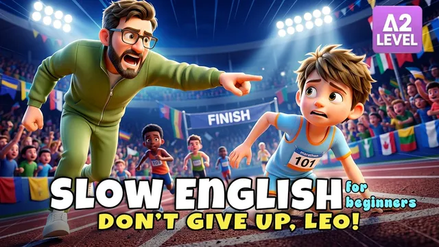 Give Up or Finish the Tough Race? I Easy English Listening for Beginners (A1–A2)