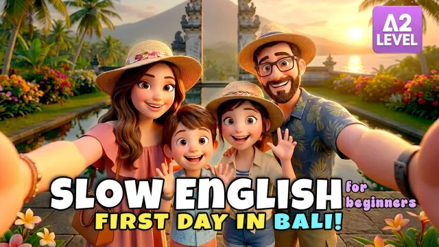 Our First Family Trip to Bali! I Easy English Listening for Beginners (A1–A2)