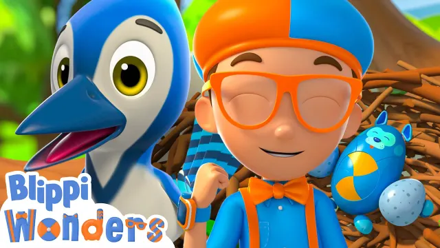 Blippi Helps Rebuild a Bird's Nest! 🪺 Animals for Kids | Blippi Cartoons