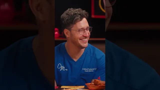 @DoctorMike really numbed his mouth for HOT ONES GAME NIGHT 🔥🥵