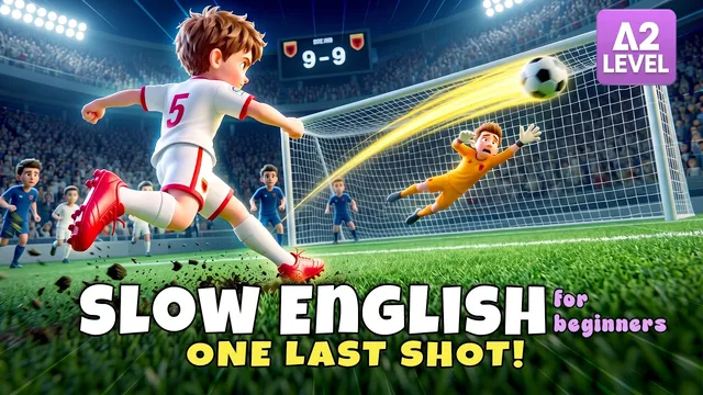 One Final Kick for the Championship! I Easy English Listening for Beginners (A1–A2)