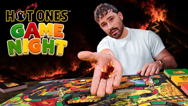 Joe Santagato Plays a Hot Sauce-Fueled Board Game with Celebrities | Hot Ones Game Night