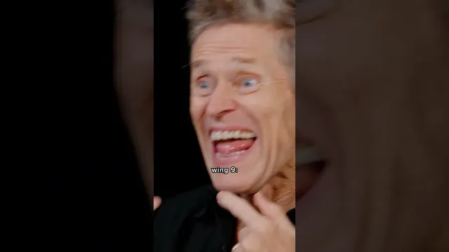 Willem Dafoe's reaction to EVERY WING on Hot Ones🔥