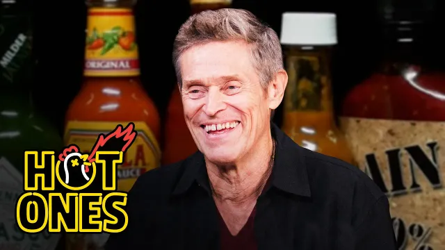 Willem Dafoe Comes Alive While Eating Spicy Wings | Hot Ones