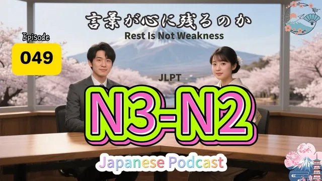 EP049 (N3-N2)| Rest Is Not Weakness, It Is Growth | 言葉が心に残るのか