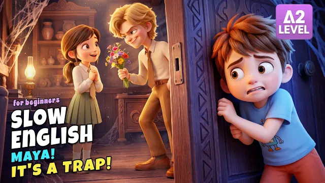 Maya! Don’t Follow Him Through the Secret Door! I Slow English Listening Story (A2)