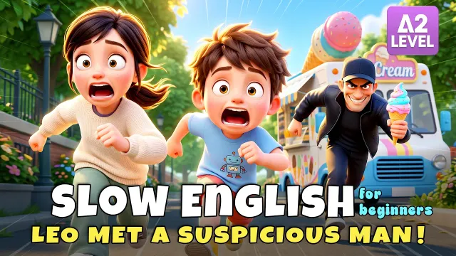 What Happened to The ice Cream Man?... is he Chasing Us? I Slow English Listening Story (A2)