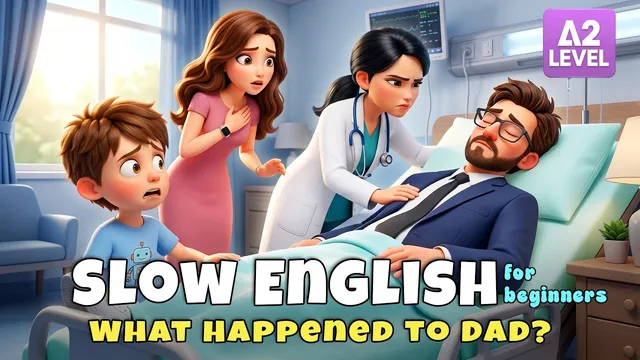 Dad's Day at Work Ended in the Hospital!I Slow English Listening Story (A2)