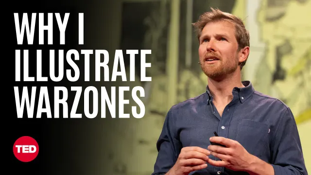 News Tells You What Happened. Drawing Shows You How It Felt | George Butler | TED