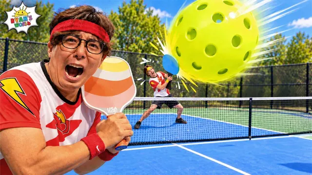 We Tried Playing GIANT Pickleball!