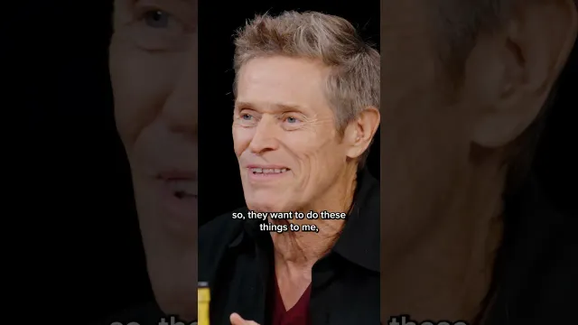 Willem Dafoe gets BURIED ALIVE by SPICY WINGS 🥵