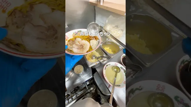 ラーメン店主SUSURUのニンニク背脂大量まかないVlog @ラーメン屋の打刻さん