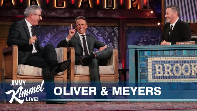John Oliver & Seth Meyers on Trump Hating Jimmy Kimmel & Friendship Between the Late Night Hosts