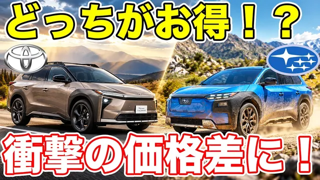 【トヨタvsスバル】EV買うならどっちが得！？比較した結果が衝撃的すぎた！