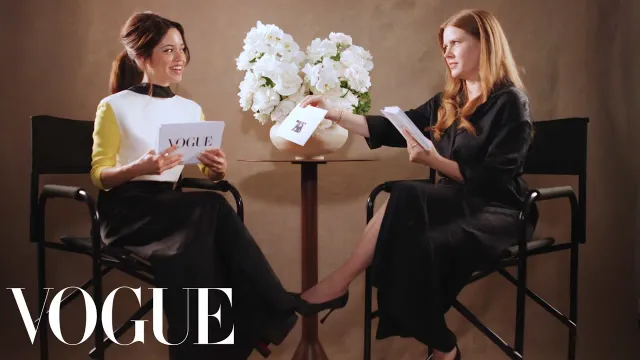 Jenna Ortega & Amy Adams Ask Rapid-Fire Questions | Off the Cuff | Vogue