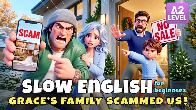 Grace's Family Got Scammed When Renting a House?! I Slow English Story (A2)