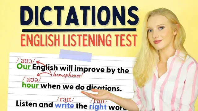 English Dictation Practice - Listening Test (MAX SCORE: 71)