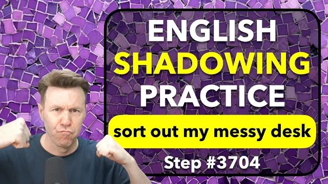 English SHADOWING for Fluent Speaking: Repeat after me + Say it with me. Pronunciation and Flow.