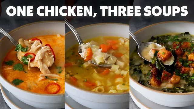 How to Turn 1 Chicken into 3 Incredible Soups | Food Wishes